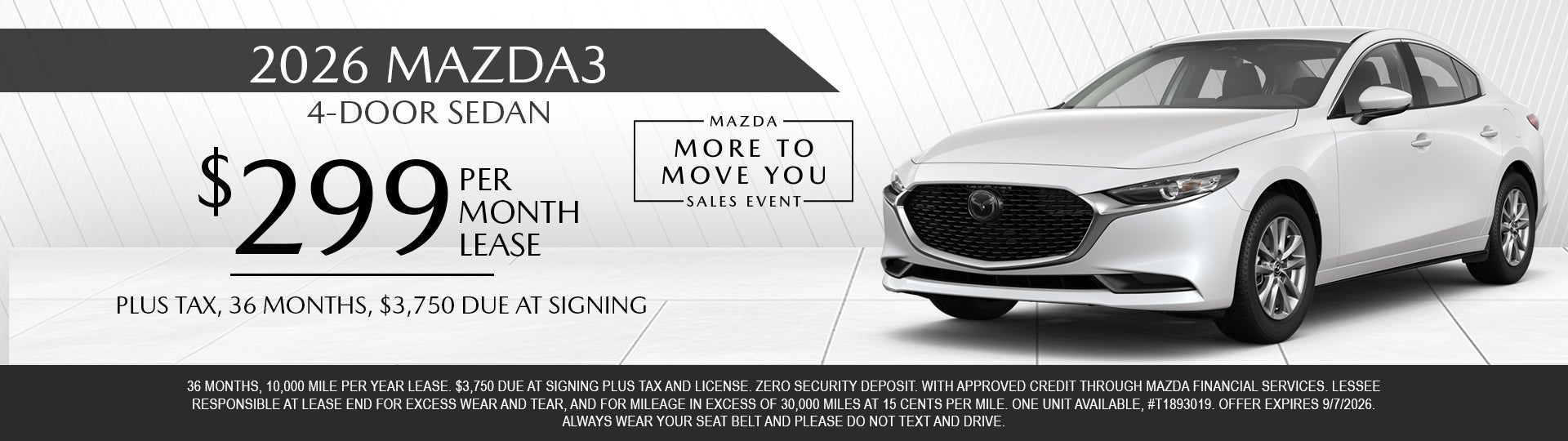 2026 Mazda 3 Sedan